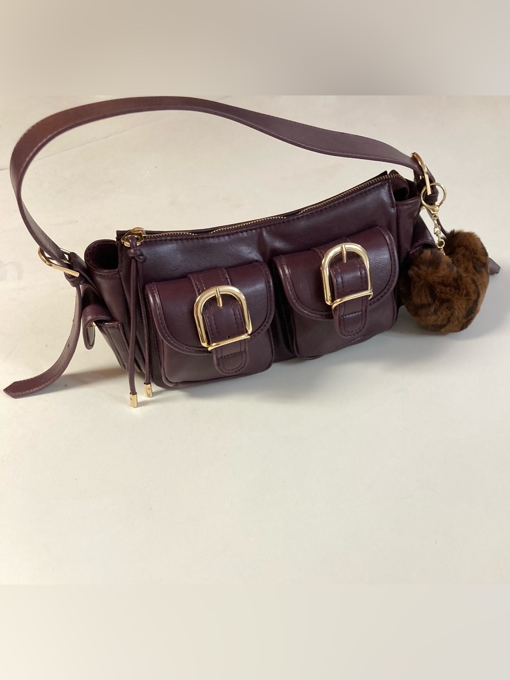 Bordeaux Buckle Purse